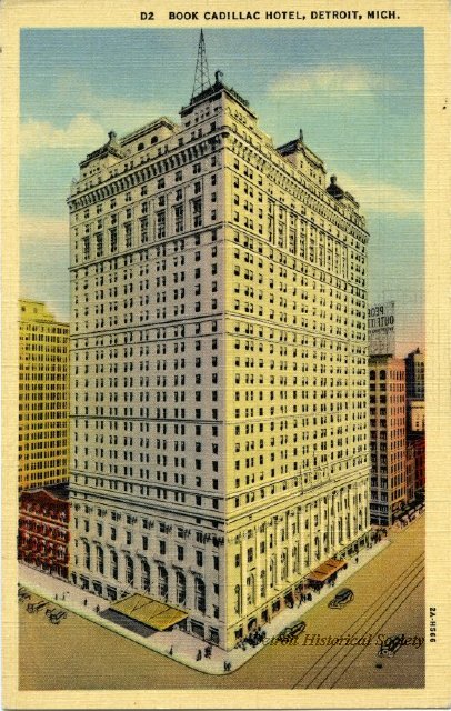 Book-Cadillac Hotel postcard, 1930s - 1945.070.001
