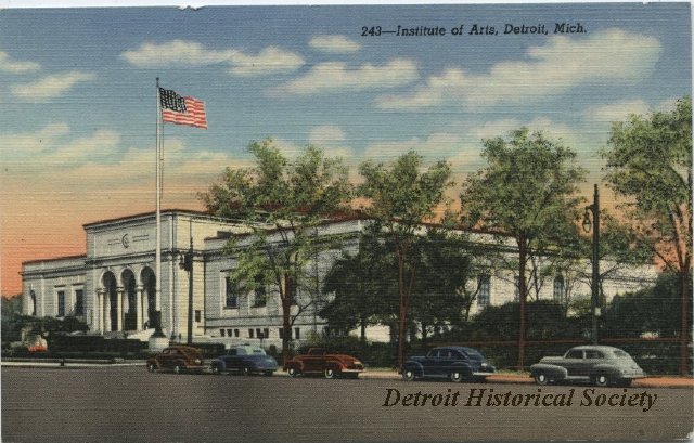 Detroit Institute of Arts postcard