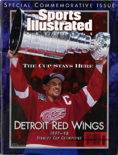 Magazine - Sports Illustrated Presents, The Cup Stays Here, Detroit Red Wings 1997-98 Stanley Cup Champions 