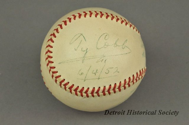 Ty Cobb Baseball, 1952