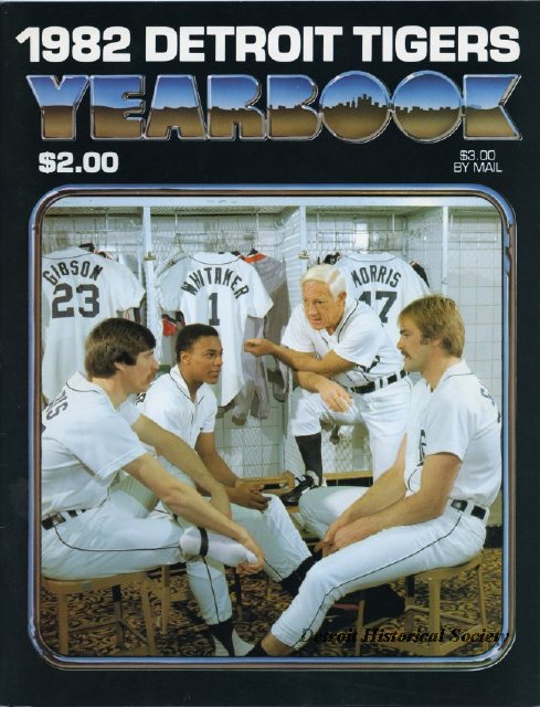Kirk Gibson on the cover of the 1982 Tigers' Yearbook