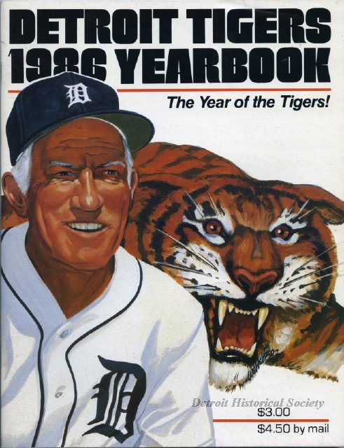 Sparky Anderson on Tigers' 1986 Yearbook cover