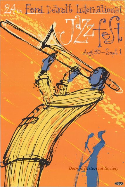 2003 Detroit International Jazz Festival poster