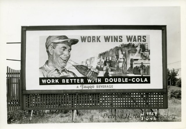 Faygo Pop billboard, 1942