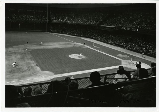 Interior view of Tiger Stadium during a game, 1965 - 2012.032.138