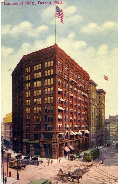 Hammong Building postcard, 1915