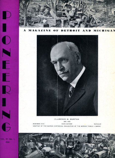 Clarence Burton on the cover of "Pioneering" magazine