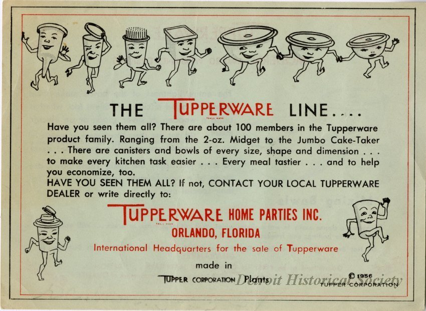 Tupperware Advertisement, 1956 – 2014.114.094