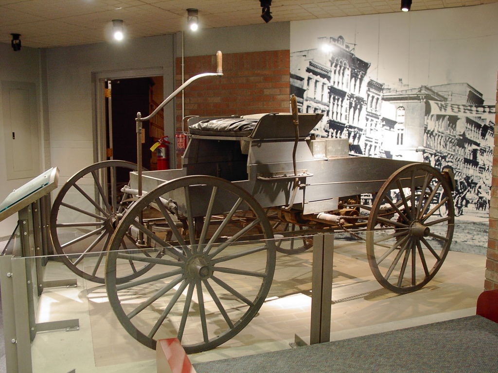 A replica of King’s 1896 vehicle can be seen on display in our America’s Motor City exhibit.