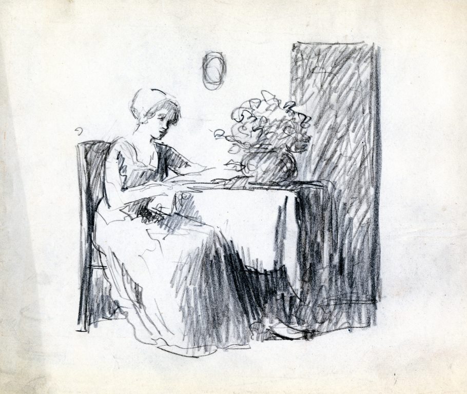Pencil sketch, c. 1920