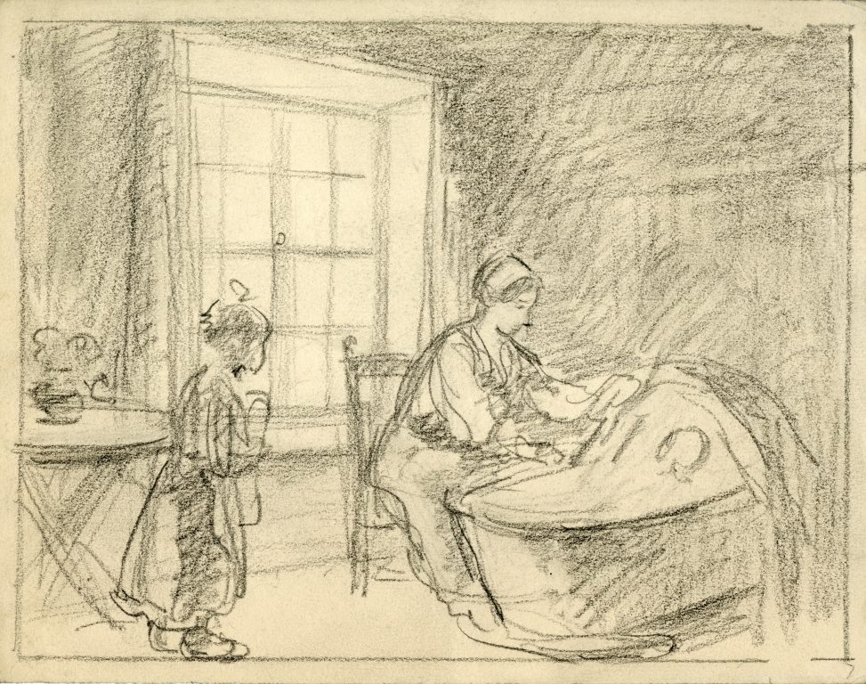 Pencil sketch, c. 1920