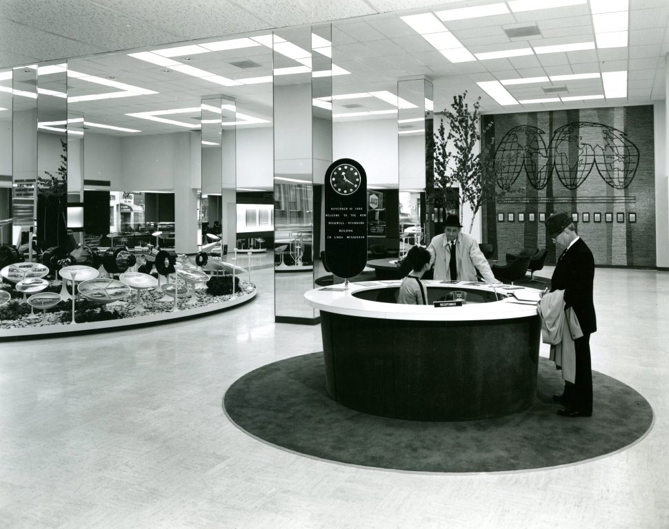 1965, inside the newly renovated Rockwell-Standard Building. 