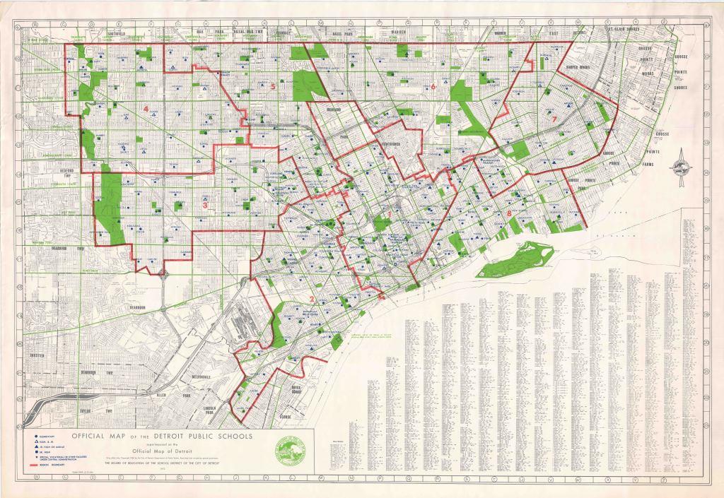 Need a map of all the Detroit Public Schools in 1972? We've got it!
