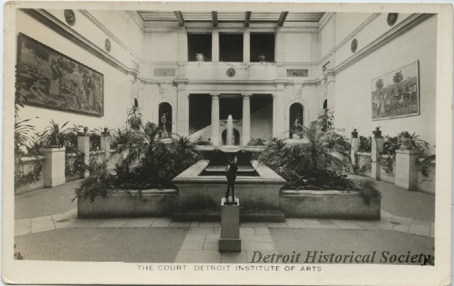 The Main Court at the DIA, c. 1929.