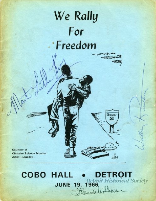 MLK 1966 rally program - front cover 2004005013