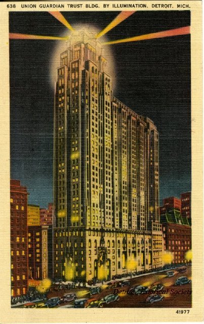 Guardian Building postcard, 1935
