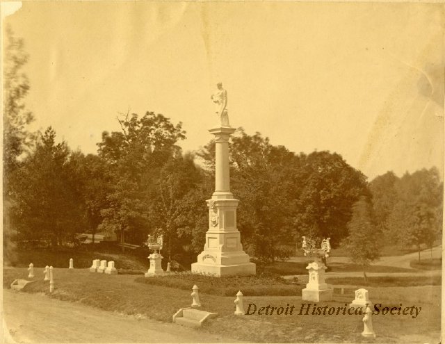 Firemen's Memorial in Elmwood Cemetery, 1880s