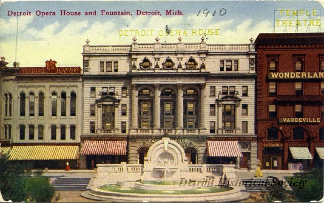 Detroit Opera House postcard