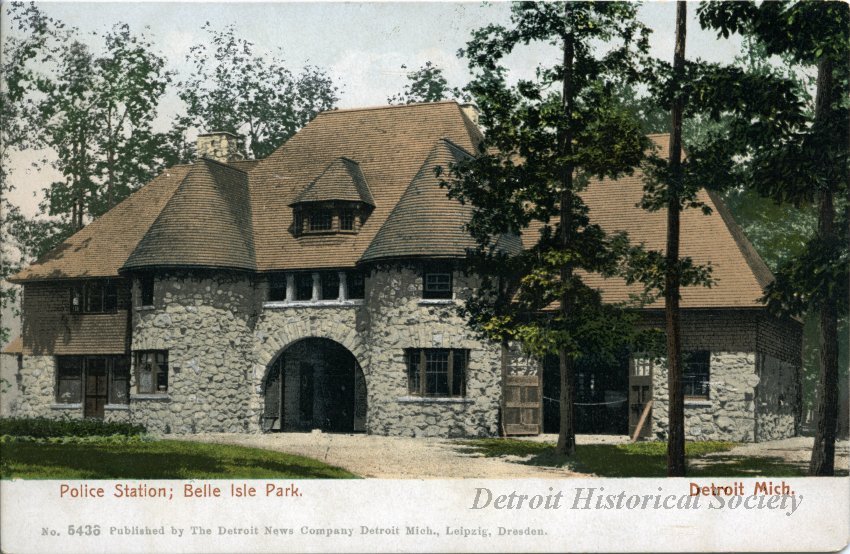 Belle Isle Police Station Postcard, c.1910 – 1955.272.228