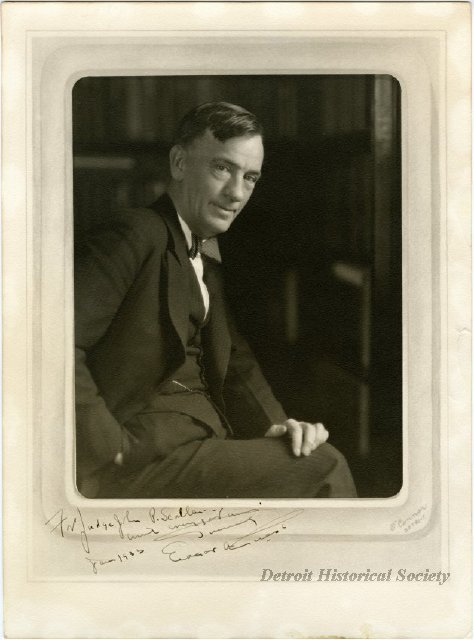 Signed photo of Edgar A. Guest, 1933