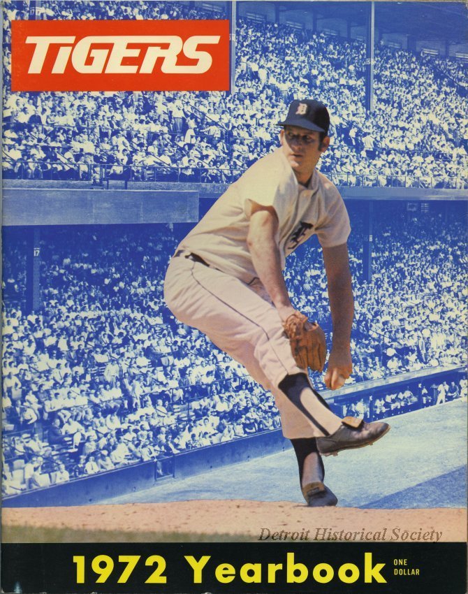 1972 Detroit Tigers Official Yearbook 