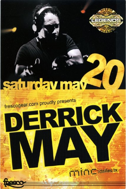 Handbill featuring Derrick May, 2005 - 2006.044.023c