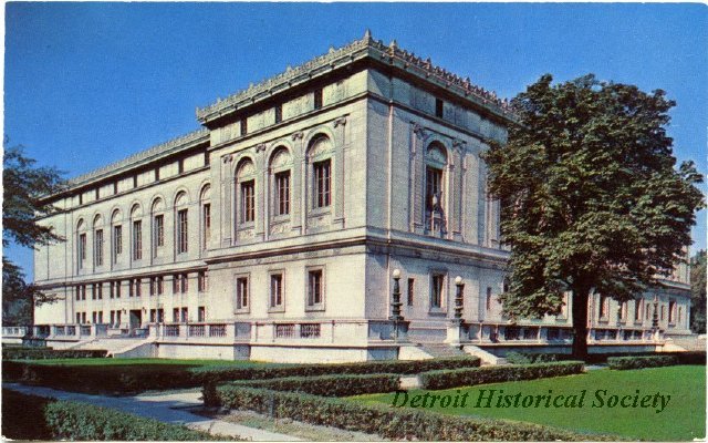 Detroit Public Library postcard