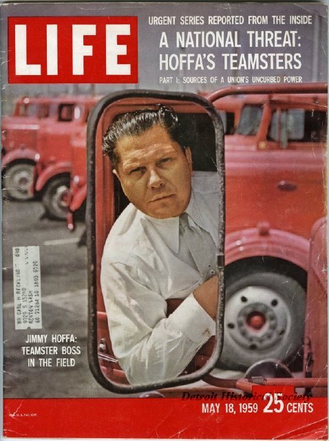 Jimmy Hoffa on the cover of Life Magazine, 1959 - 2008.005.012