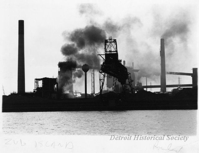Steel mill on Zug Island, 1977 - 2008.033.907