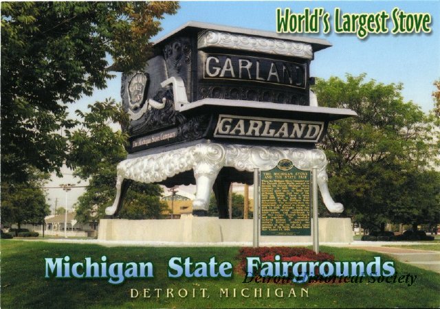 World's Largest Stove postcard, 2000