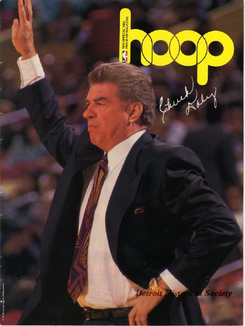 Chuck Daly on the cover of "Hoop" magazine