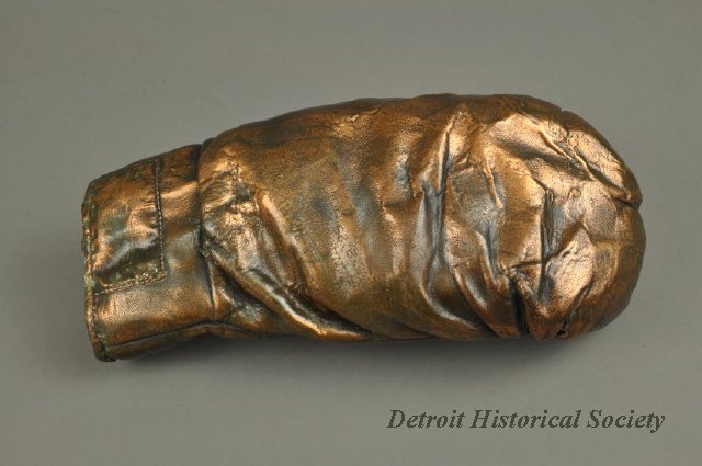 Bronzed glove of Joe Louis, 1939 - 2012.004.021