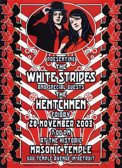 White Stripes promotional poster, 2003 - 2012.005.027