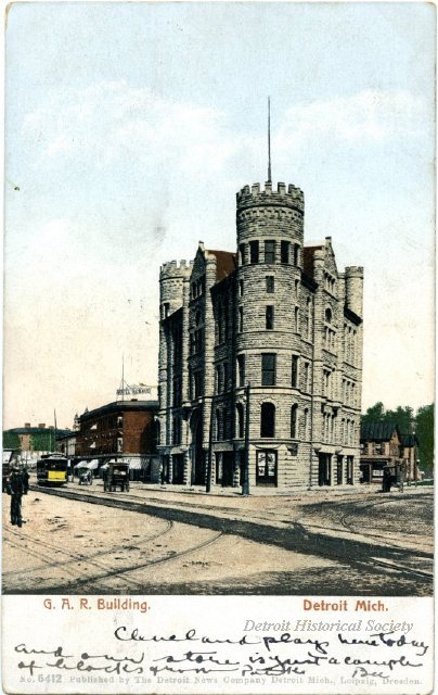 G.A.R. Building postcard, 1906