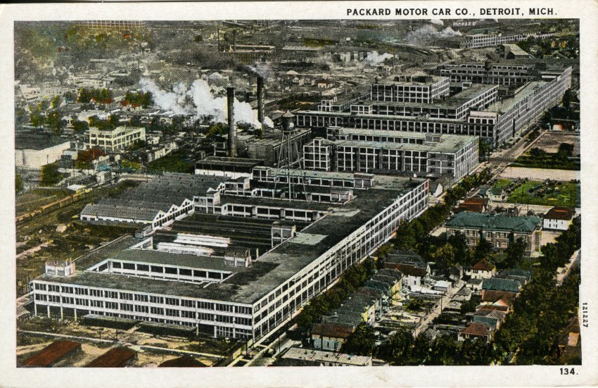 Postcard depicting the Packard Plant, c.1920