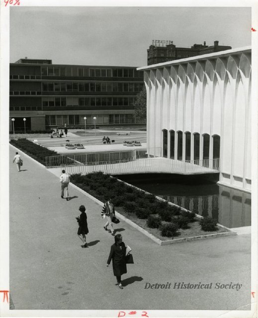 Helen L. DeRoy Auditorium at Wayne State designed by Minoru Yamasaki, 1964 - 2012.022.676