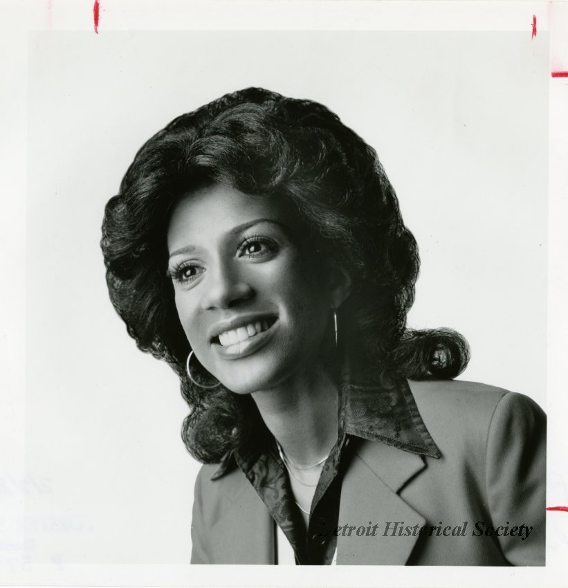 Black and white photo of Diana Lewis, 1980