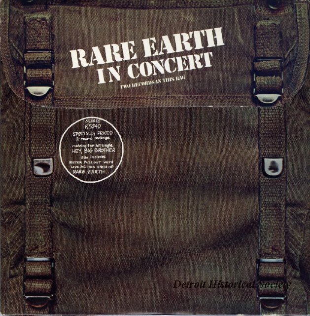 Double-LP "Rare Earth in Concert", 1971 - 2012.035.016