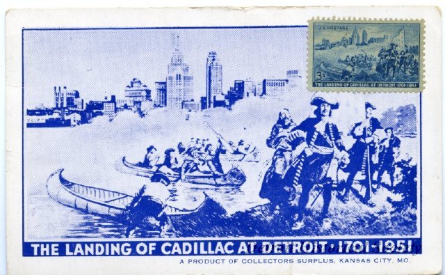 Cadillac's Landing Postcard, 1951