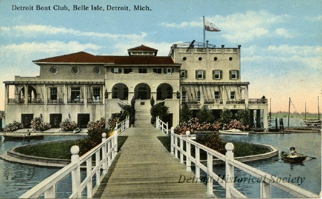 Detroit Boat Club postcard, 1915