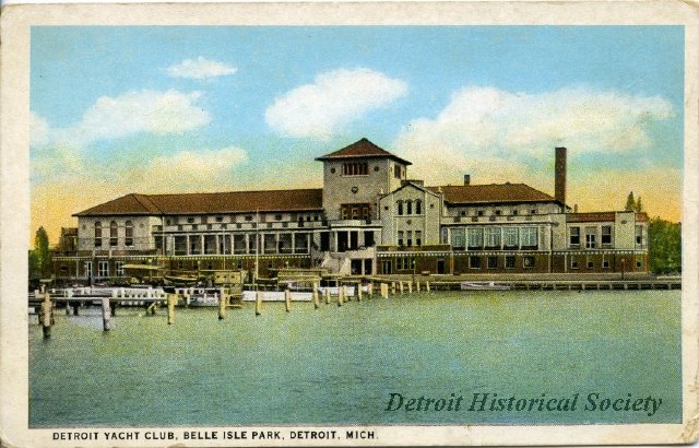 Detroit Yacht Club postcard