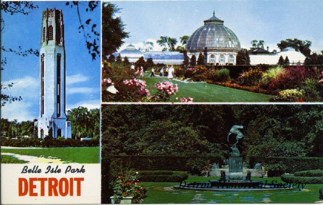 Belle Isle Postcard, 1955