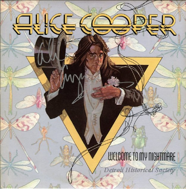 Copy of "Welcome to My Nightmare" signed by Alice Cooper