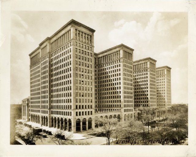 Photo of the General Motors Building, 1920s