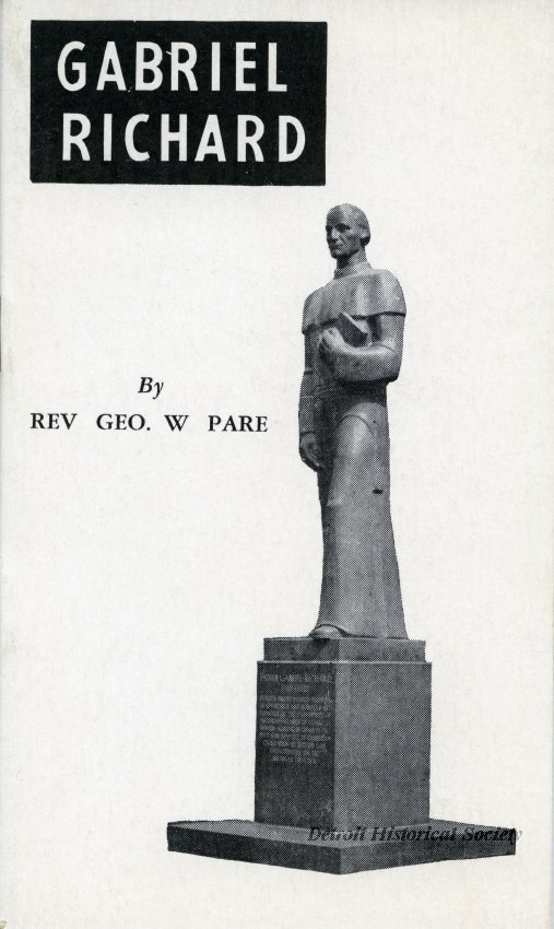 Fr. Gabriel Richard biographical booklet, 1947 – 2013.048.806