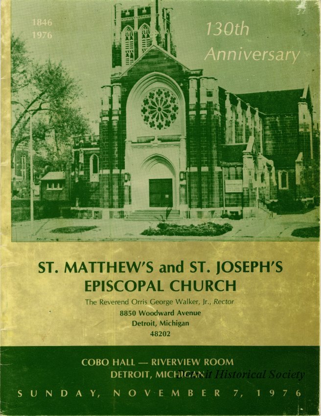 St. Matthew’s and St. Joseph’s Episcopal Church Program, 1976 – 2014.003.428