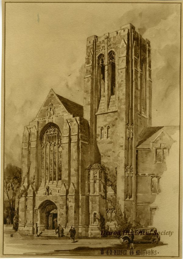 Rendering of Trinity Lutheran Church, c.1927 – 2014.003.996
