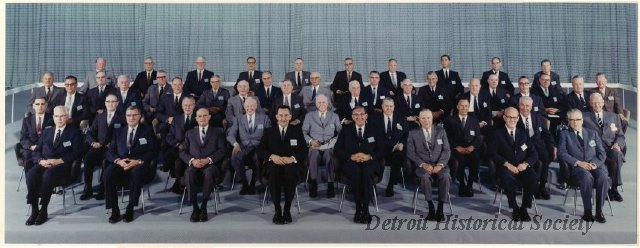 Photo of General Motors executives. including John DeLorean