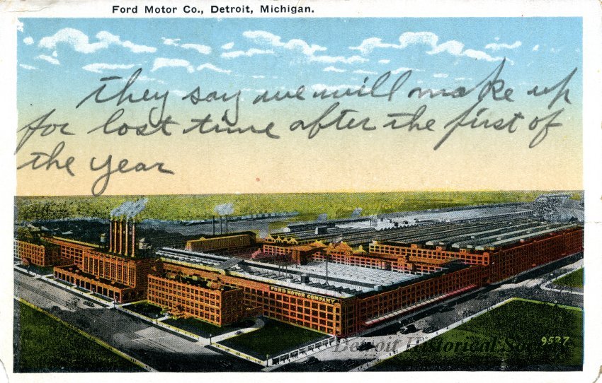 Ford Piquette Avenue Plant Postcard - 2016.001.081