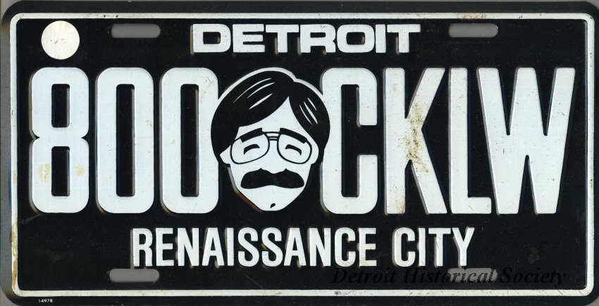 Commemorative Dick Purtan license plate, c.1980 – 2016.037.001